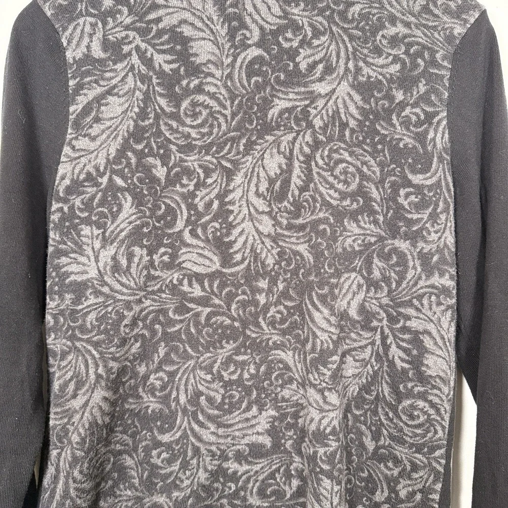 Lauren Ralph Lauren Sweater Turtleneck Victorian Black Grey Size XL Cotton